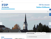 Tablet Screenshot of fdp-bubikon-wolfhausen.ch